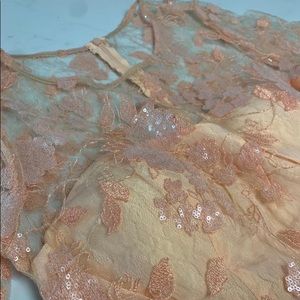 Orange peachy formal/party maxi dress